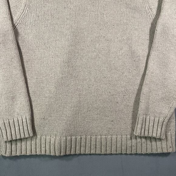 GAP Wool Sweater Men XL Vintage 90 Y2k Beige Cream Preppy Mock Grunge Pile Skate - Picture 7 of 8